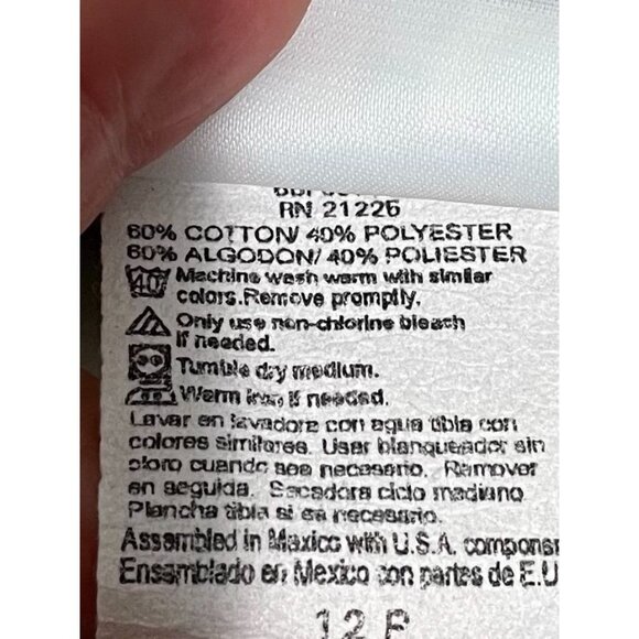 Womens Bollie Brooks Beige Elastic Waist Pants Size 12P Cotton/Polyester - Picture 6 of 13